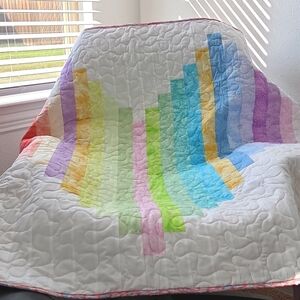 Multicolor Heart Quilt